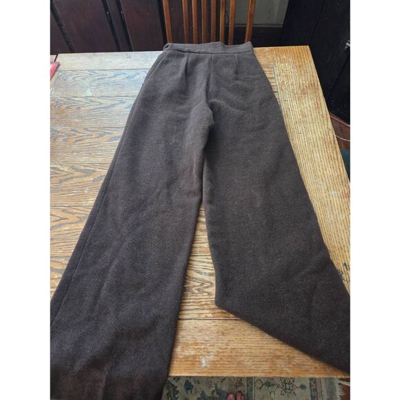 Maria de la Orden brown wool wide leg trousers sz S - Picture 4 of 4